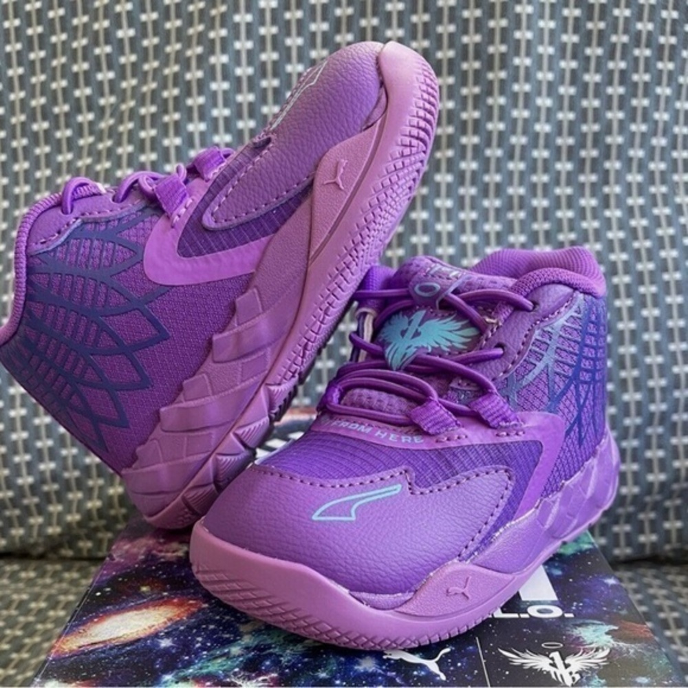 Puma LaMelo Ball Purple Tennis Shoes MB.01 NIB
Toddler Size 5c.